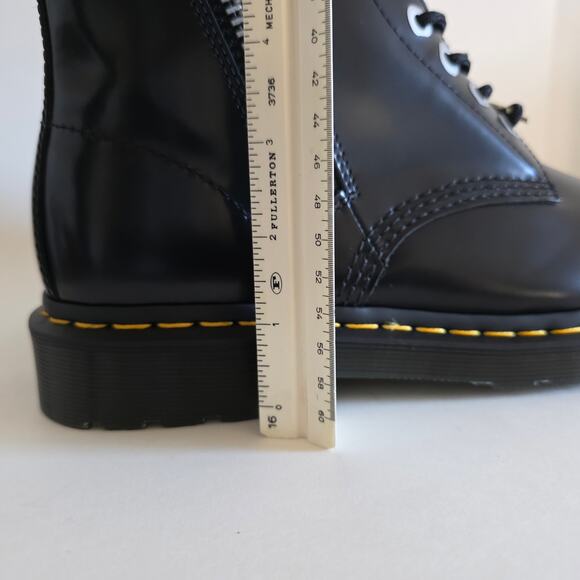 Dr. Martens 1460 Zip Black Leather Combat Boots –Women 10/ Men 9